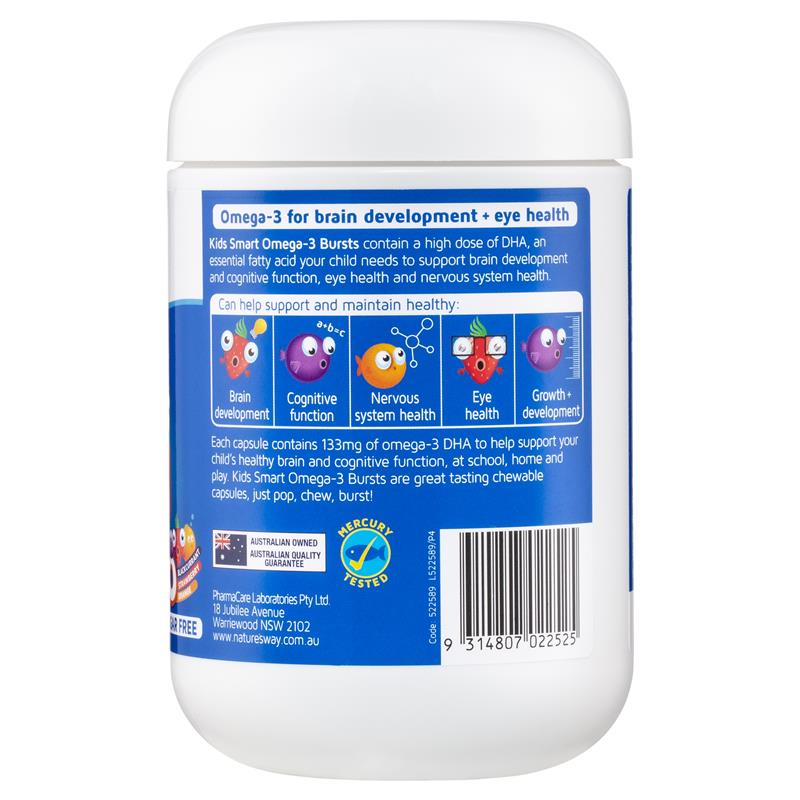 Nature's Way 兒童 DHA Omega-3 魚油 180 粒 (腦發育和眼睛健康)