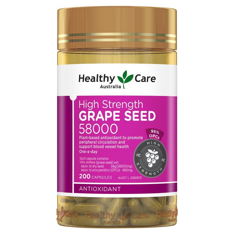 Healthy Care 葡萄籽 58000 200顆