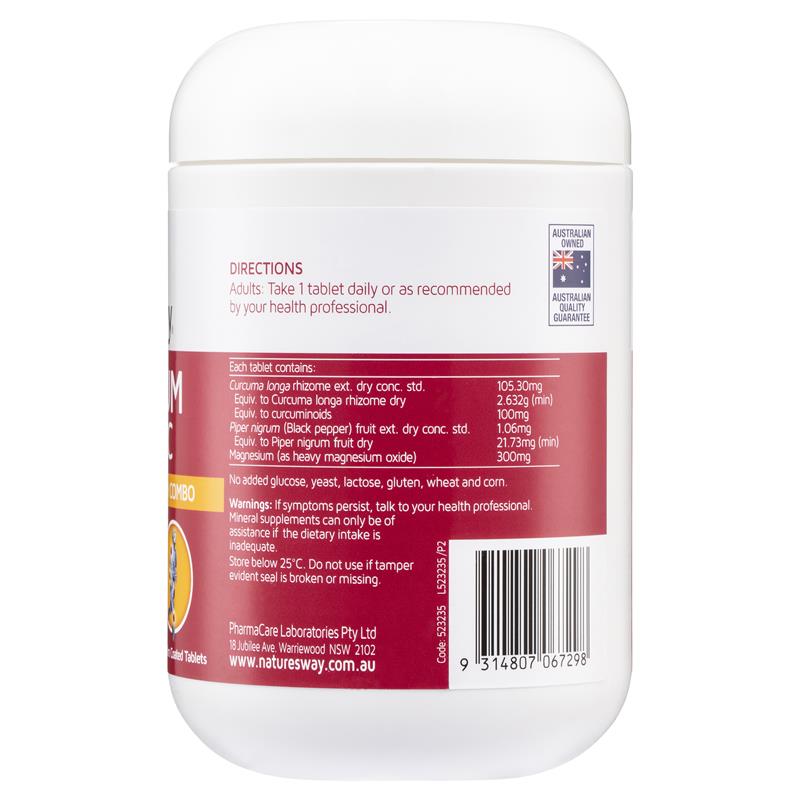 Nature's Way 鎂 + 薑黃 150 顆