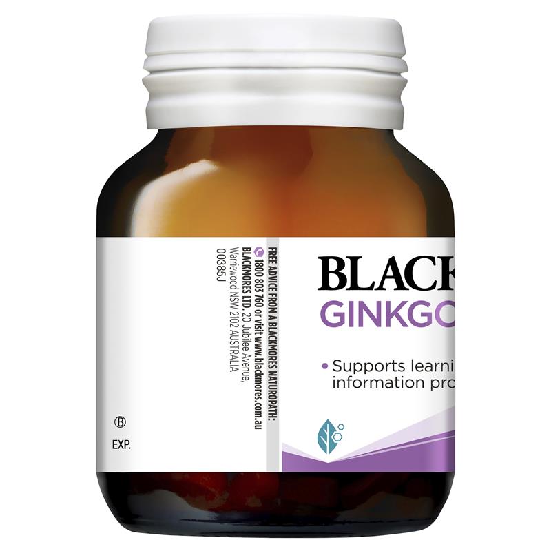 Blackmores 銀杏婆羅米 40 顆 (學習+資訊處理+記憶回憶+認知功能)