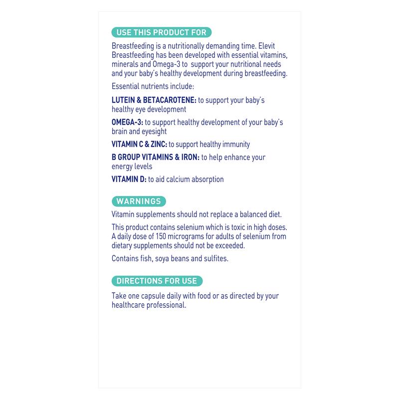 Elevit 哺乳複合維生素膠囊 30 包(30 天)
