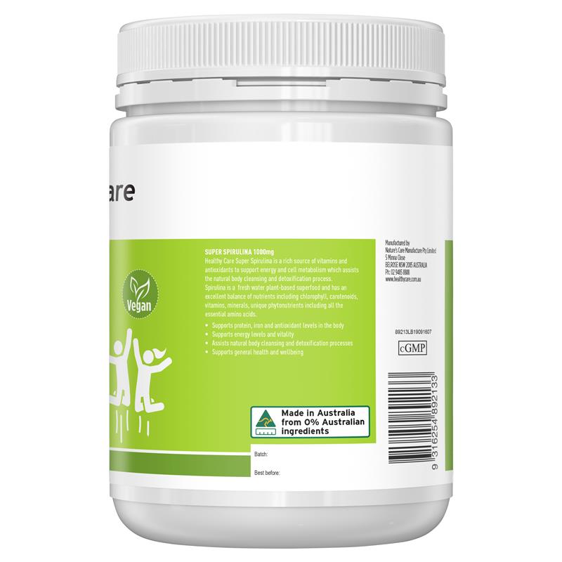 Healthy Care 超級螺旋藻 400 顆 (葉綠素維生素礦物質)