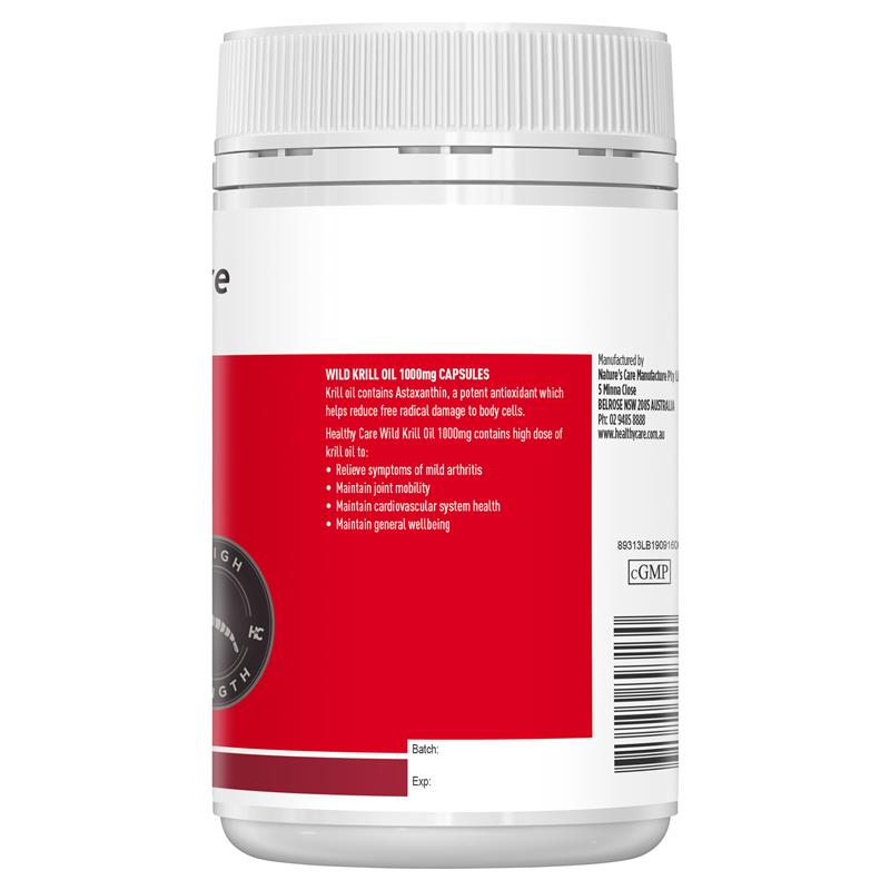 Healthy Care 野生磷蝦油 1000mg 60 粒軟膠囊