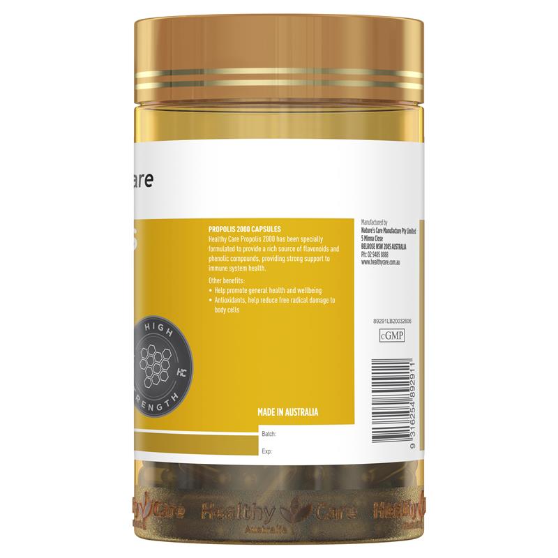Healthy Care 蜂膠 2000mg 200 粒 (每日一粒)