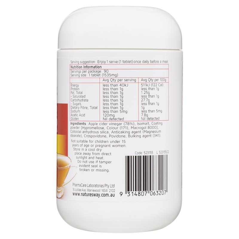 Nature's Way 蘋果醋 1200mg 90 顆