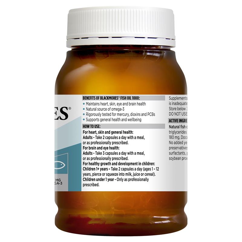 Blackmores 魚油 1000mg 200 粒(Omega-3 )