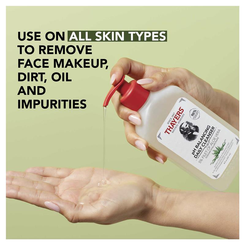 Thayers 蘆薈 pH 平衡溫和深層潔面乳 237ml (適卸妝)