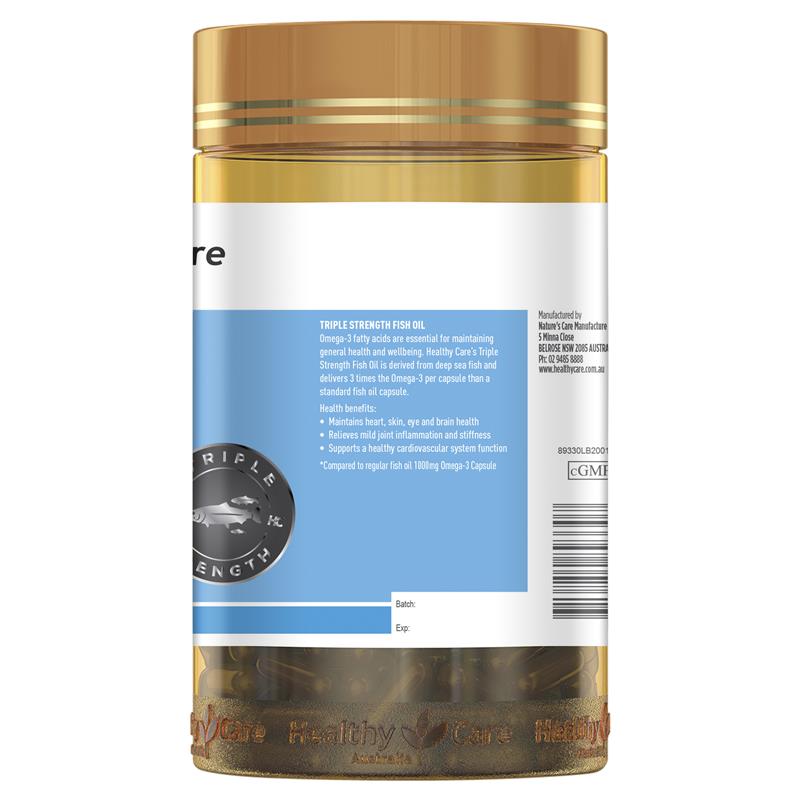 Healthy Care 三倍強度魚油 150 粒膠囊