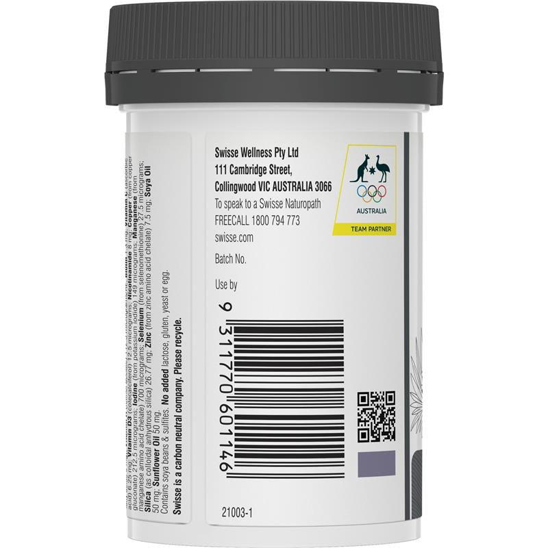 Swisse 男性頭髮營養生長護髮素 60 粒