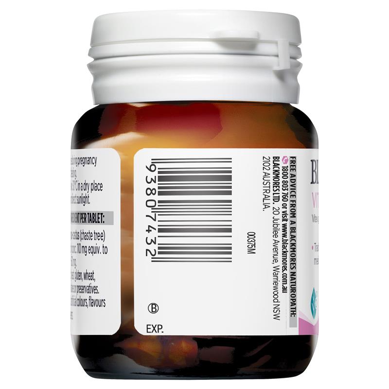 Blackmores 牡荊 聖潔梅 40 顆(經前綜合症女性健康)