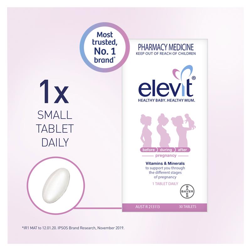 Elevit 愛樂維 孕前妊娠複合維生素片 30 包(30 天)