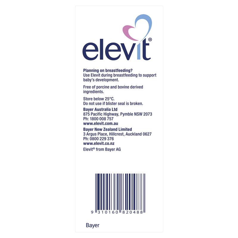 Elevit 孕期及哺乳複合維生素片 100 包(100 天)