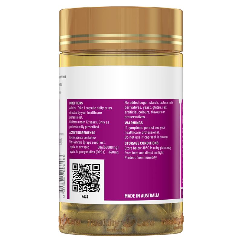 Healthy Care 葡萄籽 58000 200顆