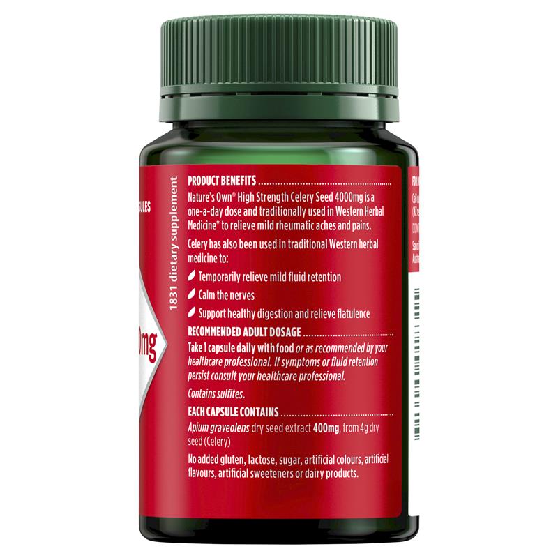 Nature's Own 高強度芹菜籽 4000mg 30 粒