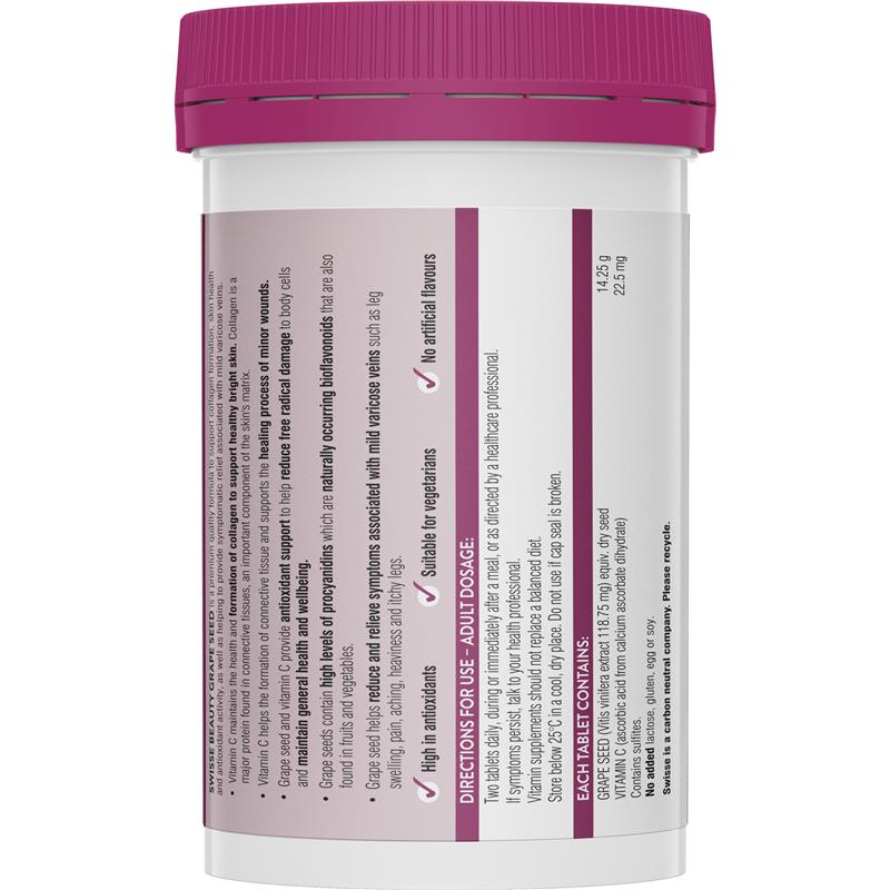 Swisse 葡萄籽 14,250 毫克 180 片(花青素)