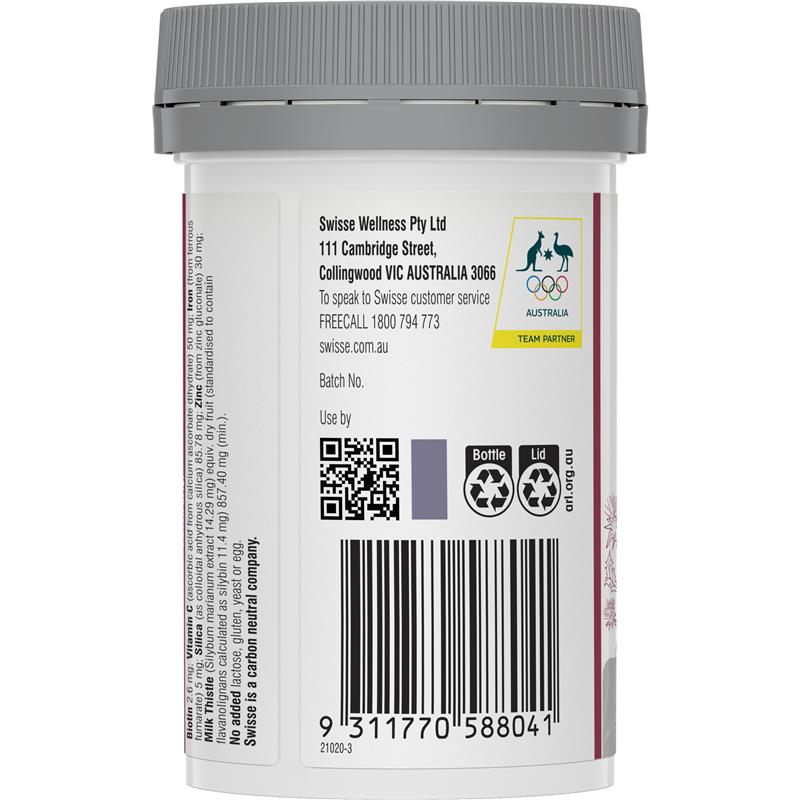 Swisse 頭髮 皮膚 指甲+ 60 顆