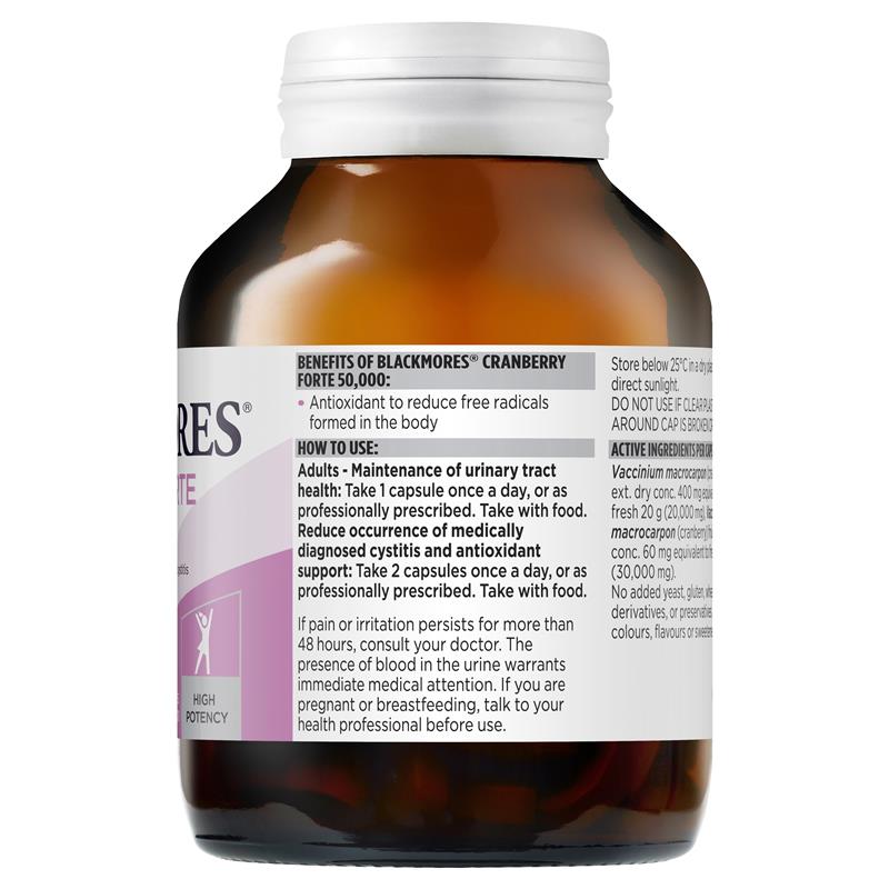 Blackmores 蔓越莓複方 50000mg 維生素 90 顆(女性健康)