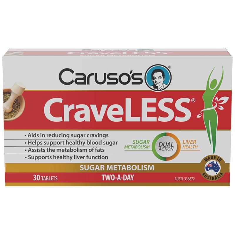 Carusos Craveless 葡萄糖代謝錠 30 顆