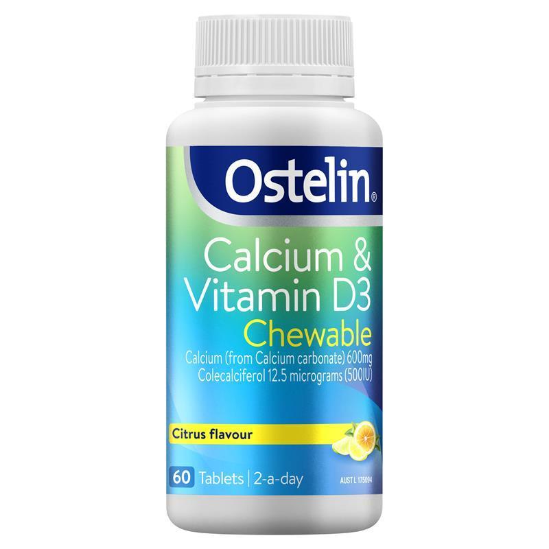 Ostelin 鈣和維生素 D 咀嚼片 - 60 顆