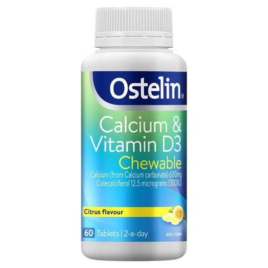 Ostelin 鈣和維生素 D 咀嚼片 - 60 顆