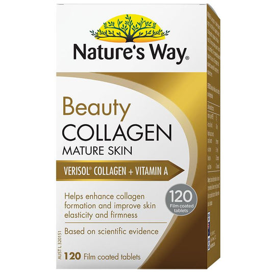 Nature's Way Beauty 雙倍膠原蛋白肽緊緻豐盈 120 片(成熟肌膚)