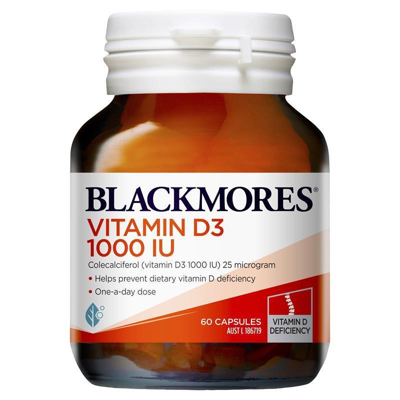 Blackmores 維生素 D3 1000IU 60 粒膠囊(一天一粒骨骼健康)