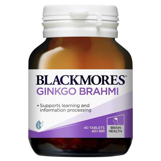 Blackmores 銀杏婆羅米 40 顆 (學習+資訊處理+記憶回憶+認知功能)