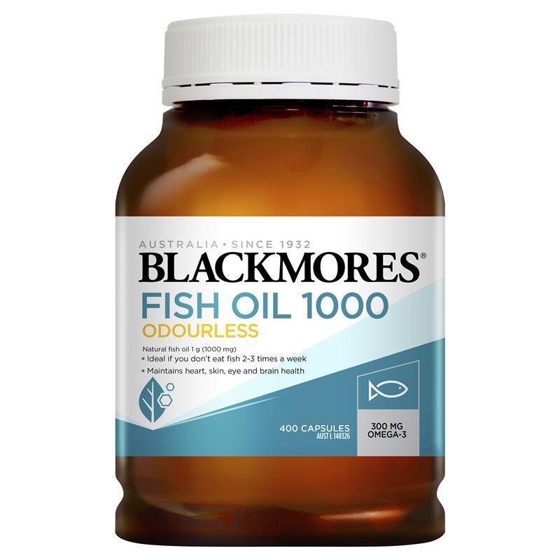 Blackmores 無味魚油 1000mg 400 粒(Omega-3)
