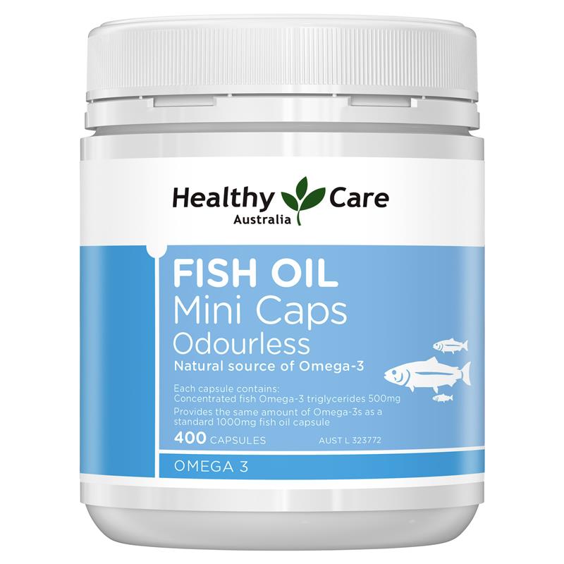 Healthy Care 雙倍強度魚油 400 粒迷你膠囊