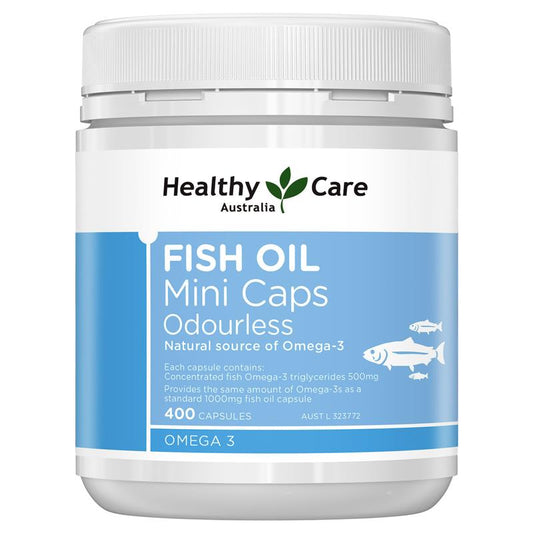 Healthy Care 雙倍強度魚油 400 粒迷你膠囊