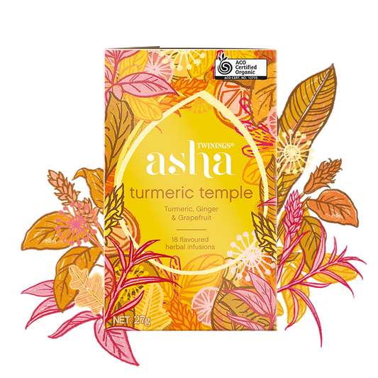 Twinings Asha 薑黃、生薑和葡萄柚茶包 18 包 (有機)