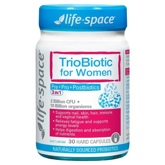 Life-Space TrioBiotic 女性專用膠囊 30 粒(陰道和泌尿生殖系統三重益生菌)