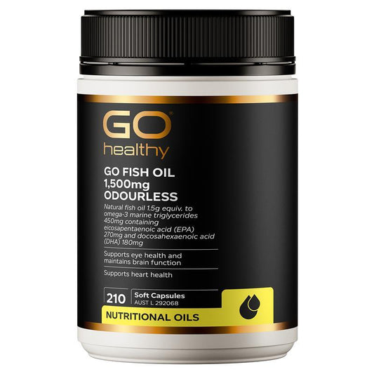 GO Healthy 魚油1500毫克無味210粒軟膠囊