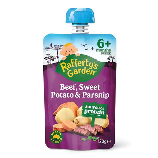Raffertys Garden 6 個月以上寶寶 牛肉紅薯和歐洲防風草 120g(點心副食品)