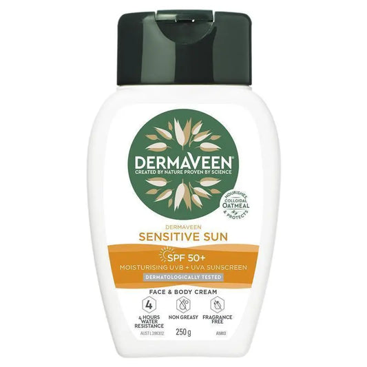 Dermaveen 敏感肌防曬 SPF 50+ 保濕乳霜及身體乳 250克(三重功效)