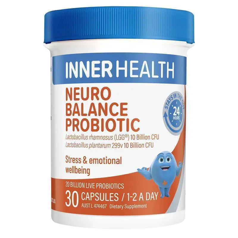 Inner Health 神經平衡益生菌 30 粒膠囊(大腦、專注力、記憶力)