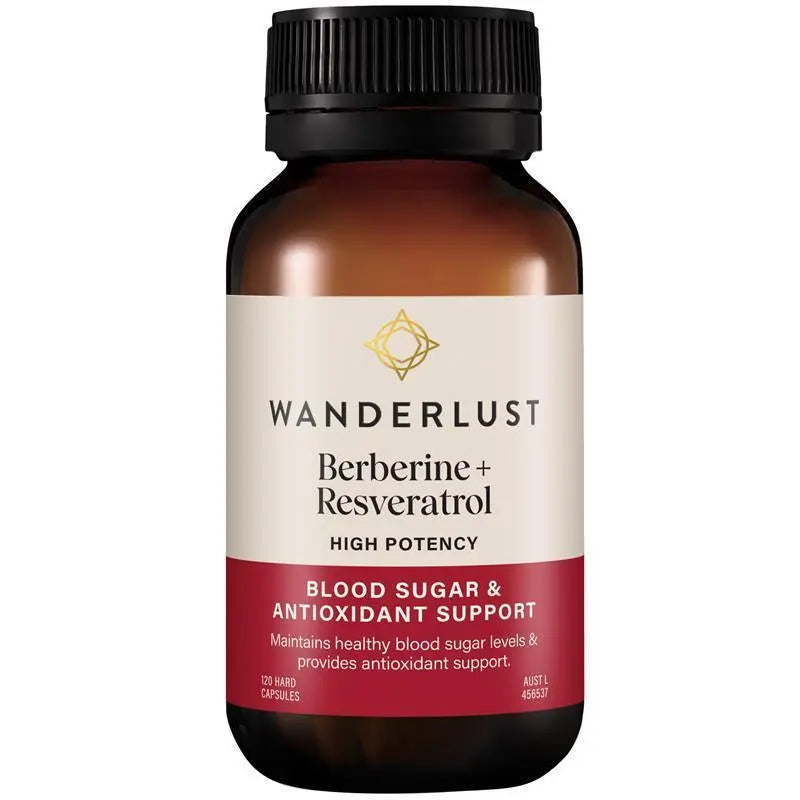 Wanderlust 小蘗鹼(黃連素)+白藜蘆醇 120 粒膠囊