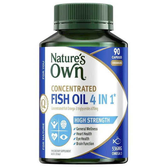 Nature's Own 4 合 1 無味濃縮魚油 - 90 粒( Omega 3)