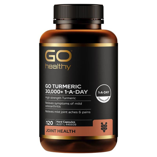GO Healthy 薑黃 30000+ 1 天1粒素食膠囊 120 顆