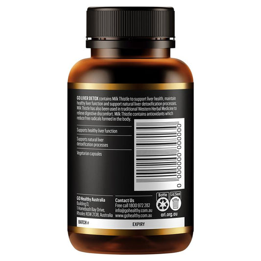 GO Healthy 肝臟排毒 一天一粒 60 顆