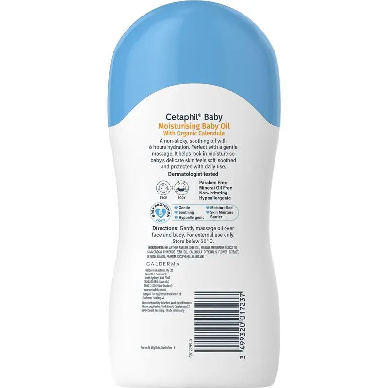 Cetaphil 有機金盞花嬰兒保濕油 200ml (24小時保濕)