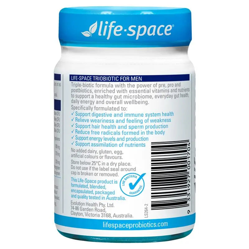 Life-Space 男士三重生物膠囊 30粒裝(頭髮免疫精子健康)