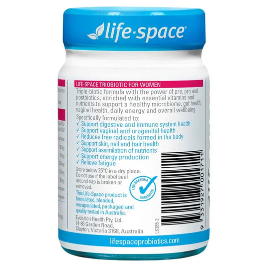 Life-Space TrioBiotic 女性專用膠囊 30 粒(陰道和泌尿生殖系統三重益生菌)