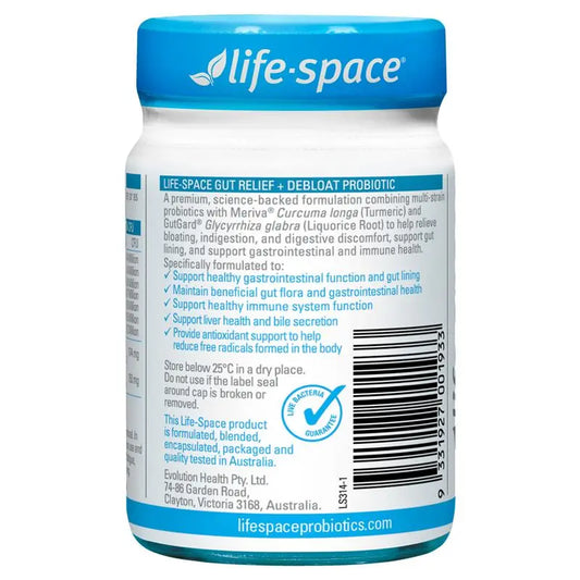 Life-Space 腸道舒緩+消脹氣益生菌膠囊 30粒