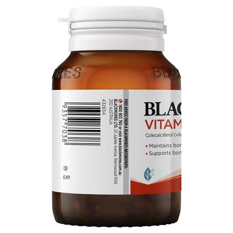 Blackmores 維生素D3 1000IU 130 粒膠囊(一天一粒骨骼健康)