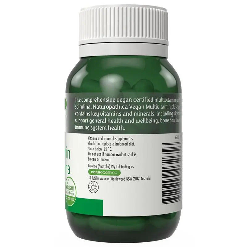 Naturopathica 多種維生素+螺旋藻 50 粒膠囊 (素食認證)