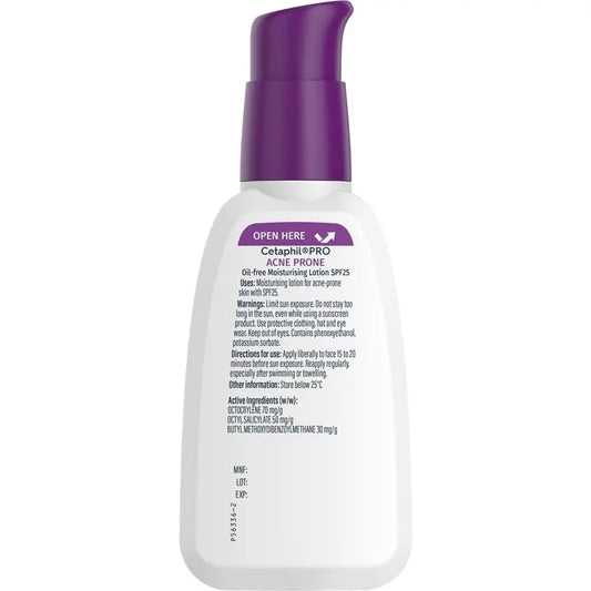 Cetaphil 痘痘粉刺青春痘 無油面部保濕乳液 SPF 25 118ml