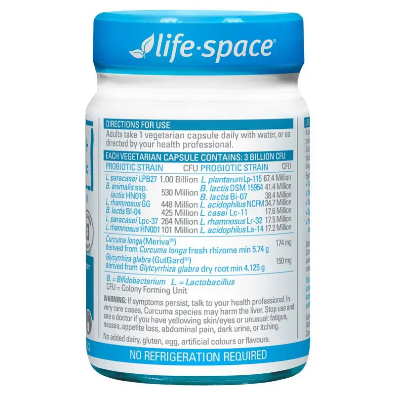 Life-Space 腸道舒緩+消脹氣益生菌膠囊 30粒