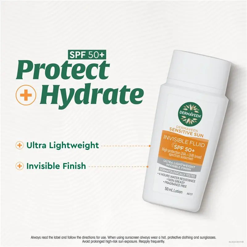 DermaVeen 敏感肌專用隱形防曬液 SPF50+ 50毫升