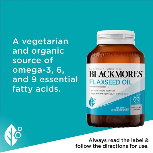 Blackmores 亞麻仁油 100 粒膠囊(心臟心血管健康)